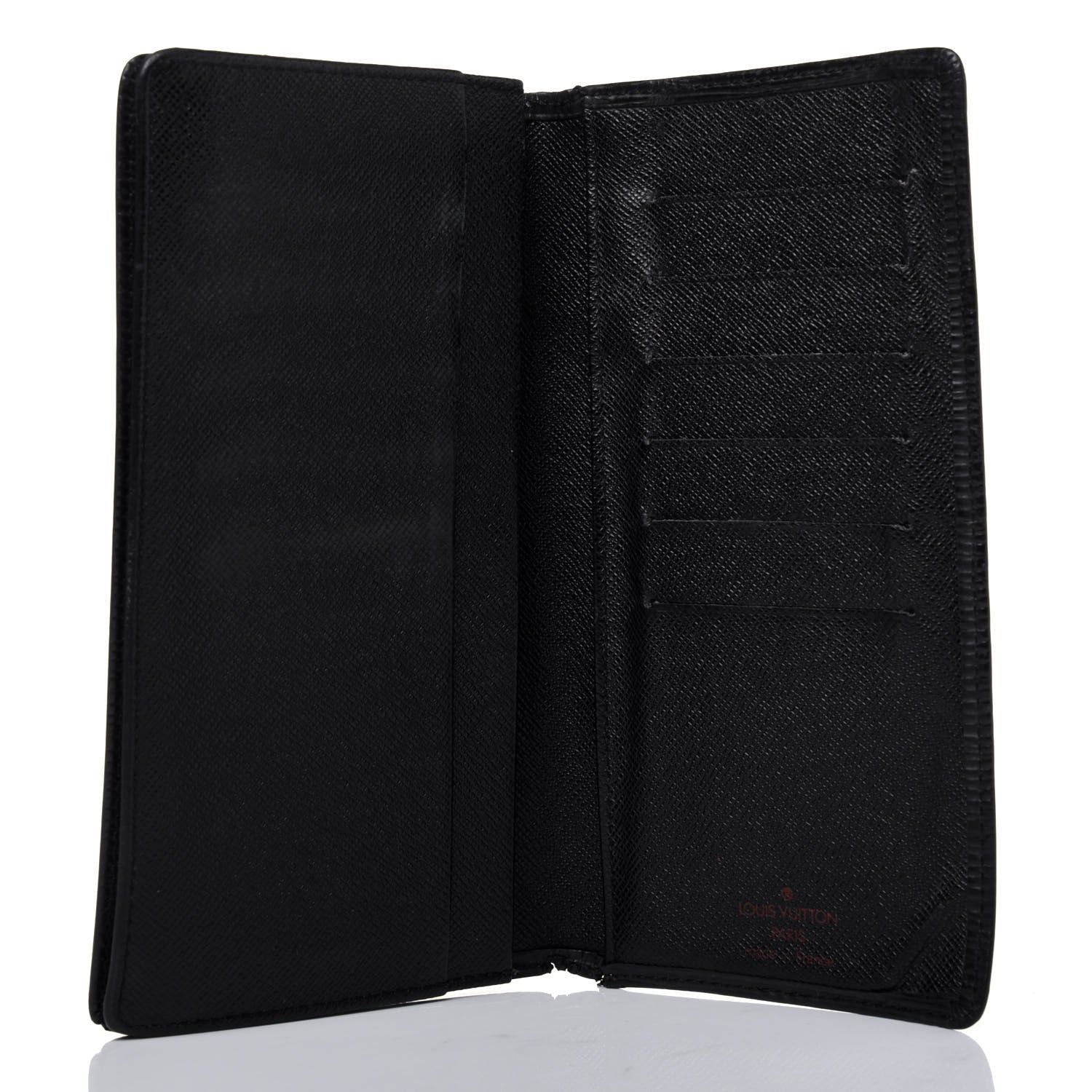 Louis Vuitton Epi Porte Valeurs Checkbook Wallet Black 5 of 17