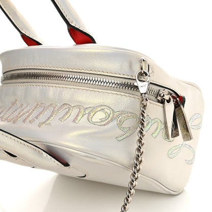 Christian Louboutin Iridescent Calfskin Paris Nano Collage Marie Jane Tote White 19 of 19