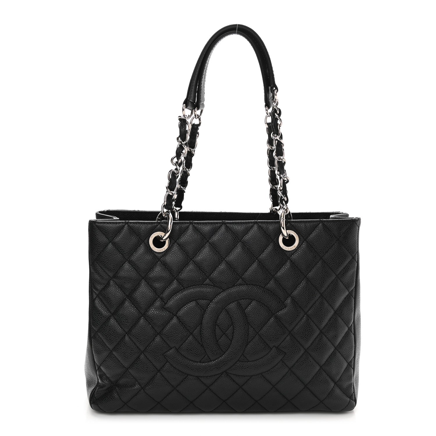 Chanel Caviar Quilted Grand Shopping Tote GST Black 1 of 11