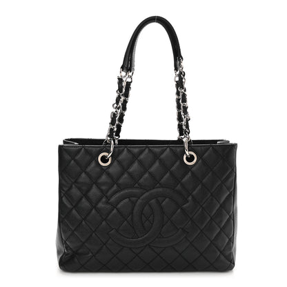 Chanel Caviar Quilted Grand Shopping Tote GST Black 1 of 11