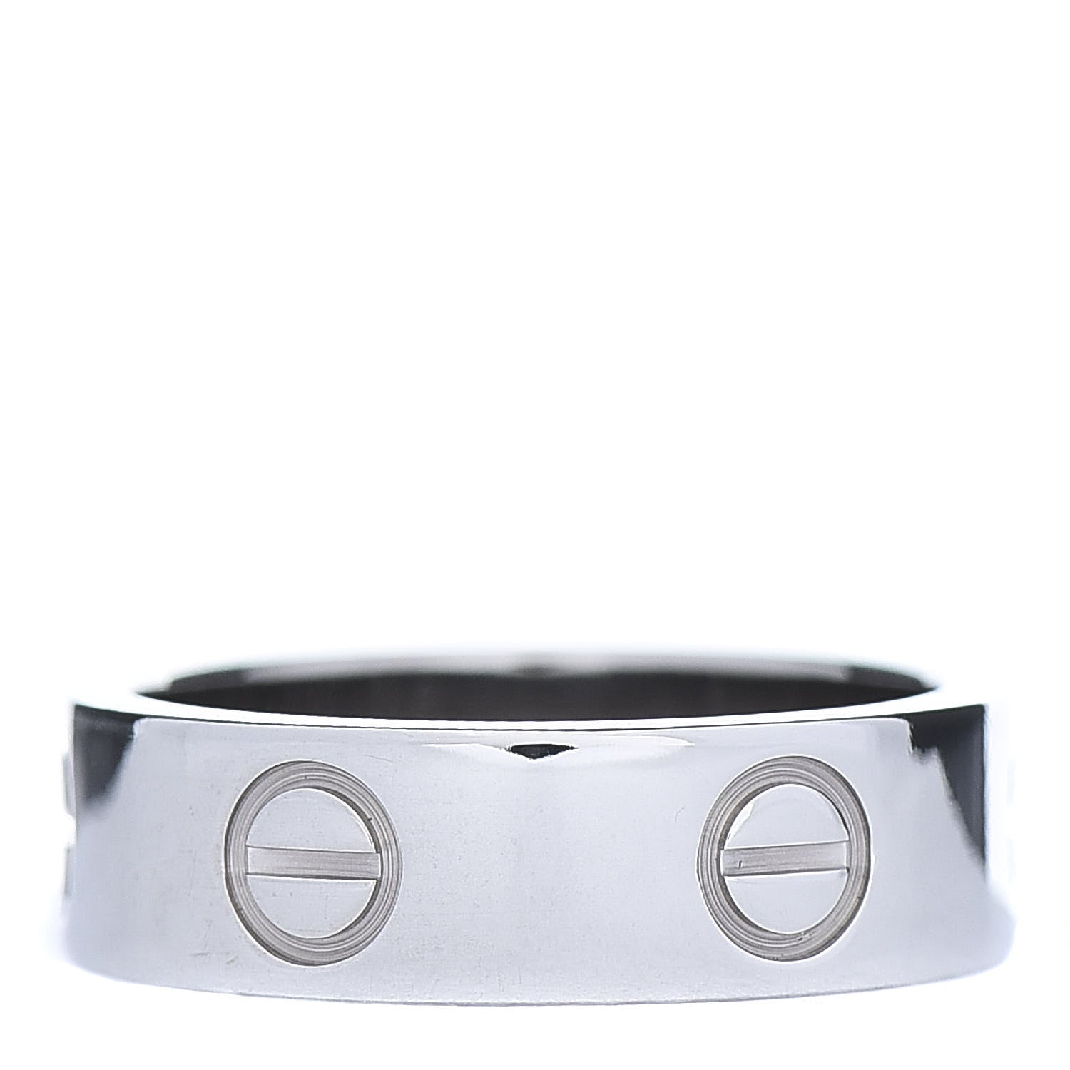 Cartier 18K White Gold 5.5mm LOVE Ring 50 5.25 3 of 4