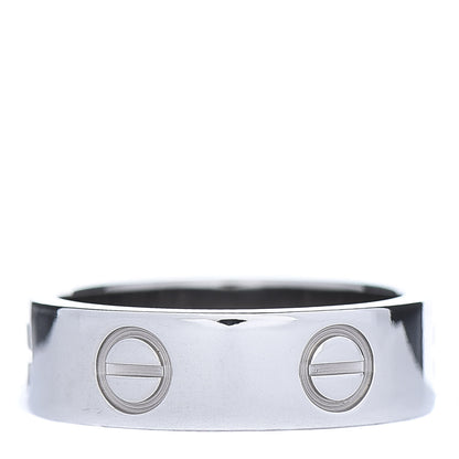 Cartier 18K White Gold 5.5mm LOVE Ring 50 5.25 3 of 4