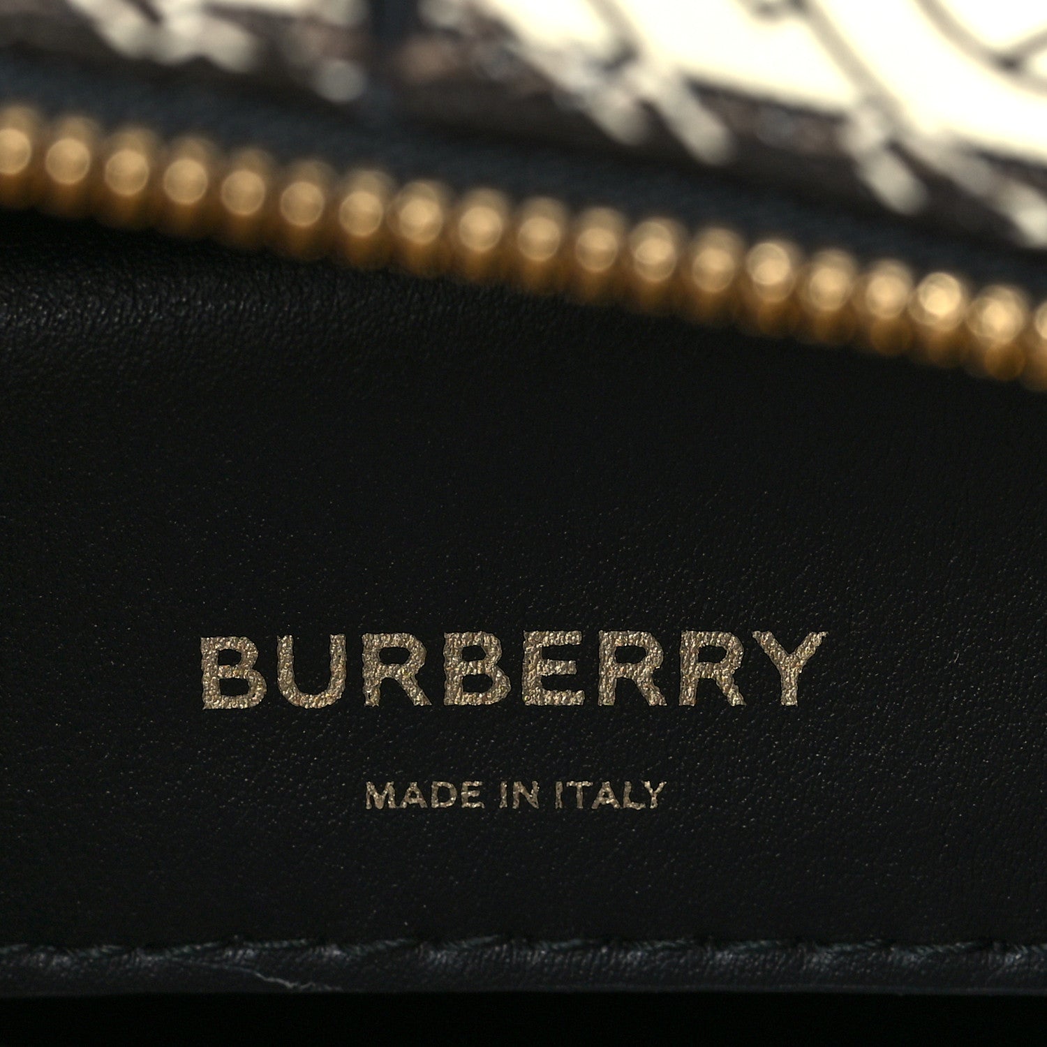 Burberry E-canvas Monogram Stripe Small Cube Bowling Bag Bridle Brown 6 of 10