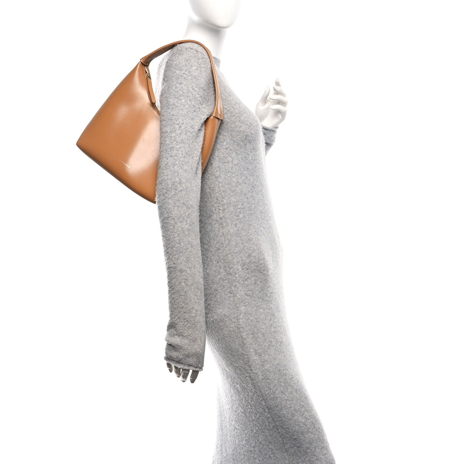 Mansur Gavriel Polished Calfskin Small Soft Candy Shoulder Bag Caramel 2 of 15
