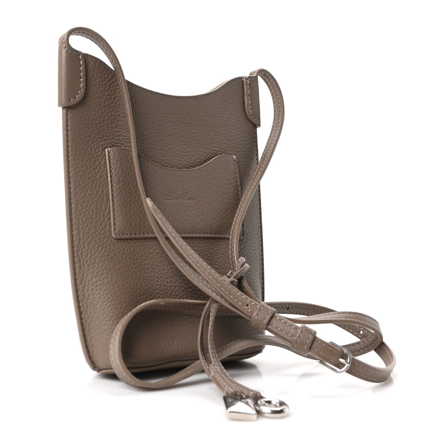 Grained Calfskin Bale Phone Case Warm Mastic