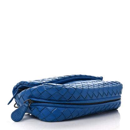 Bottega Veneta Nappa Intrecciato Small Chain Crossbody Cobalt 4 of 12