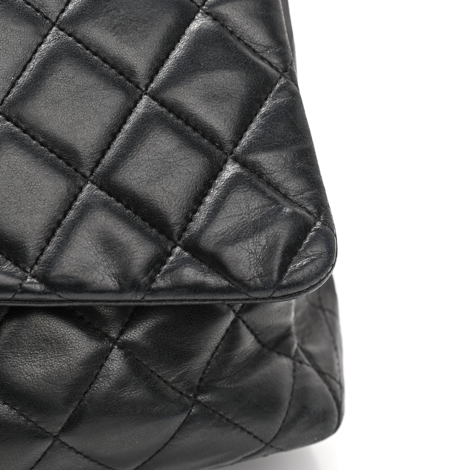 Chanel Lambskin Quilted Maxi Single Flap Black 26 of 28