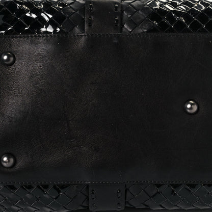 Bottega Veneta Patent Nappa Intrecciato Satchel Black 16 of 16