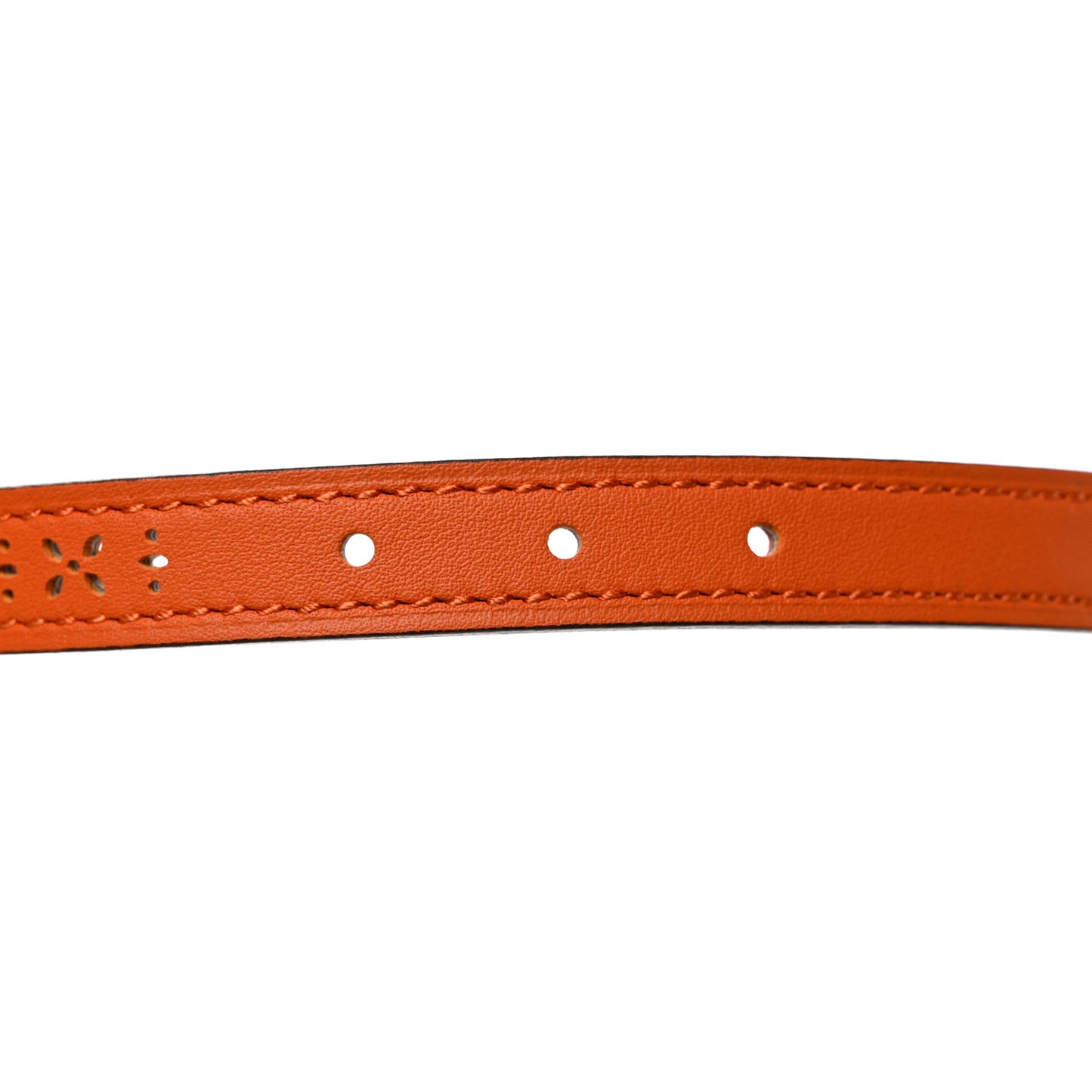 Swift Epsom Perforated 13mm Roulis Belt 85 34 Orange Rose Jaipur