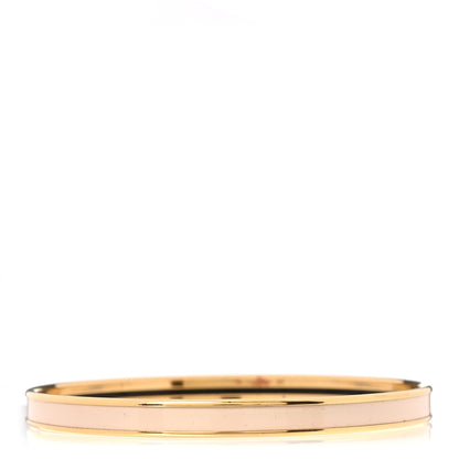 Hermes Enamel Printed Extra Narrow Uni Bracelet 70 Creme 3 of 6