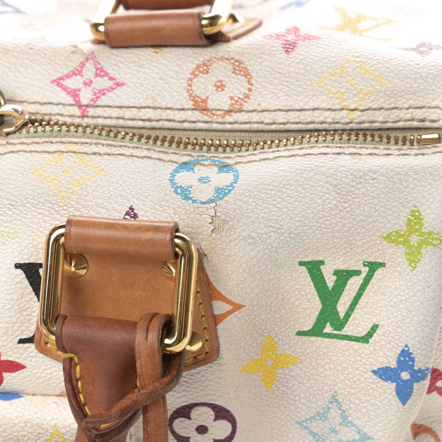 Louis Vuitton Monogram Multicolor Speedy 30 White 20 of 20