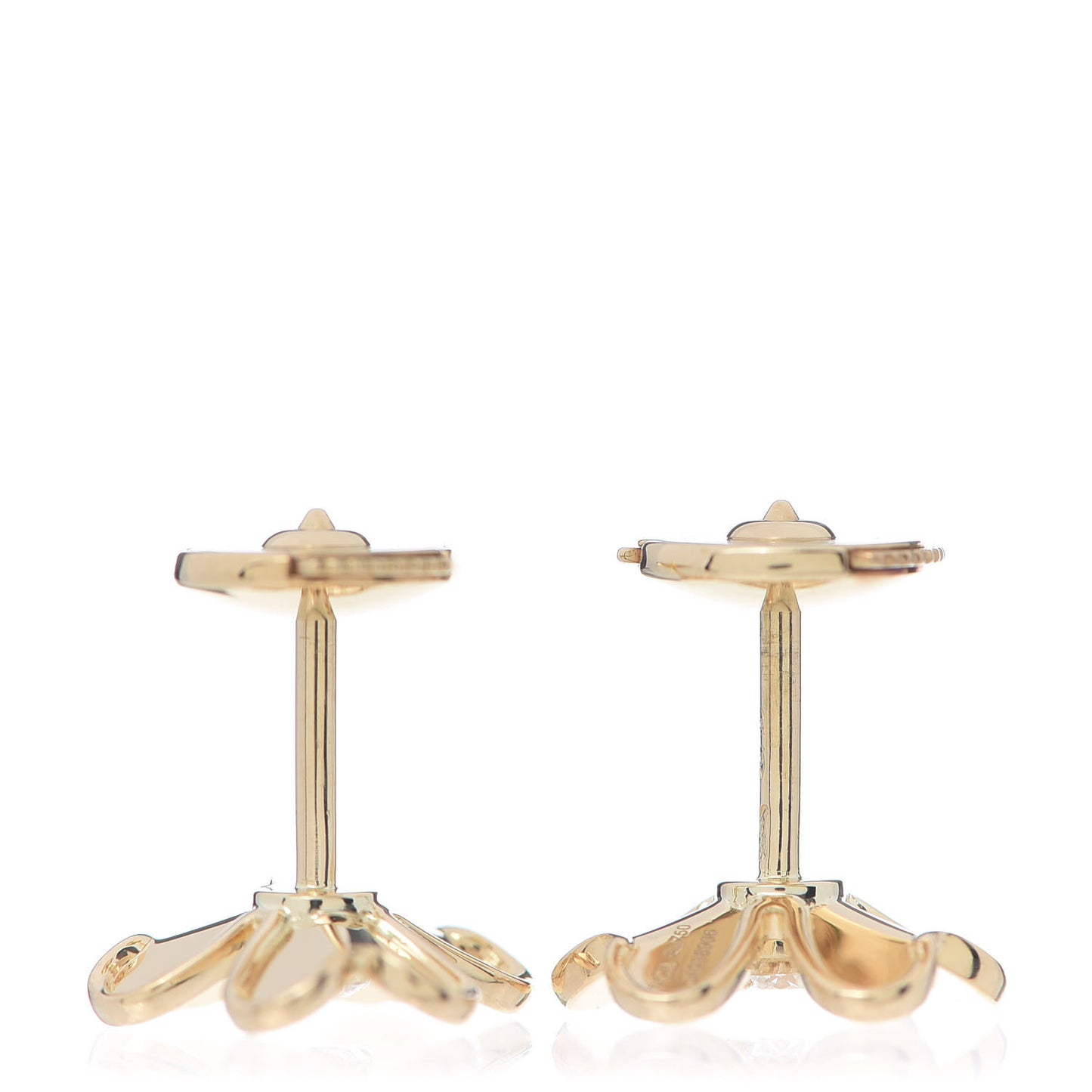 18K Yellow Gold Diamond Mini Frivole Earrings