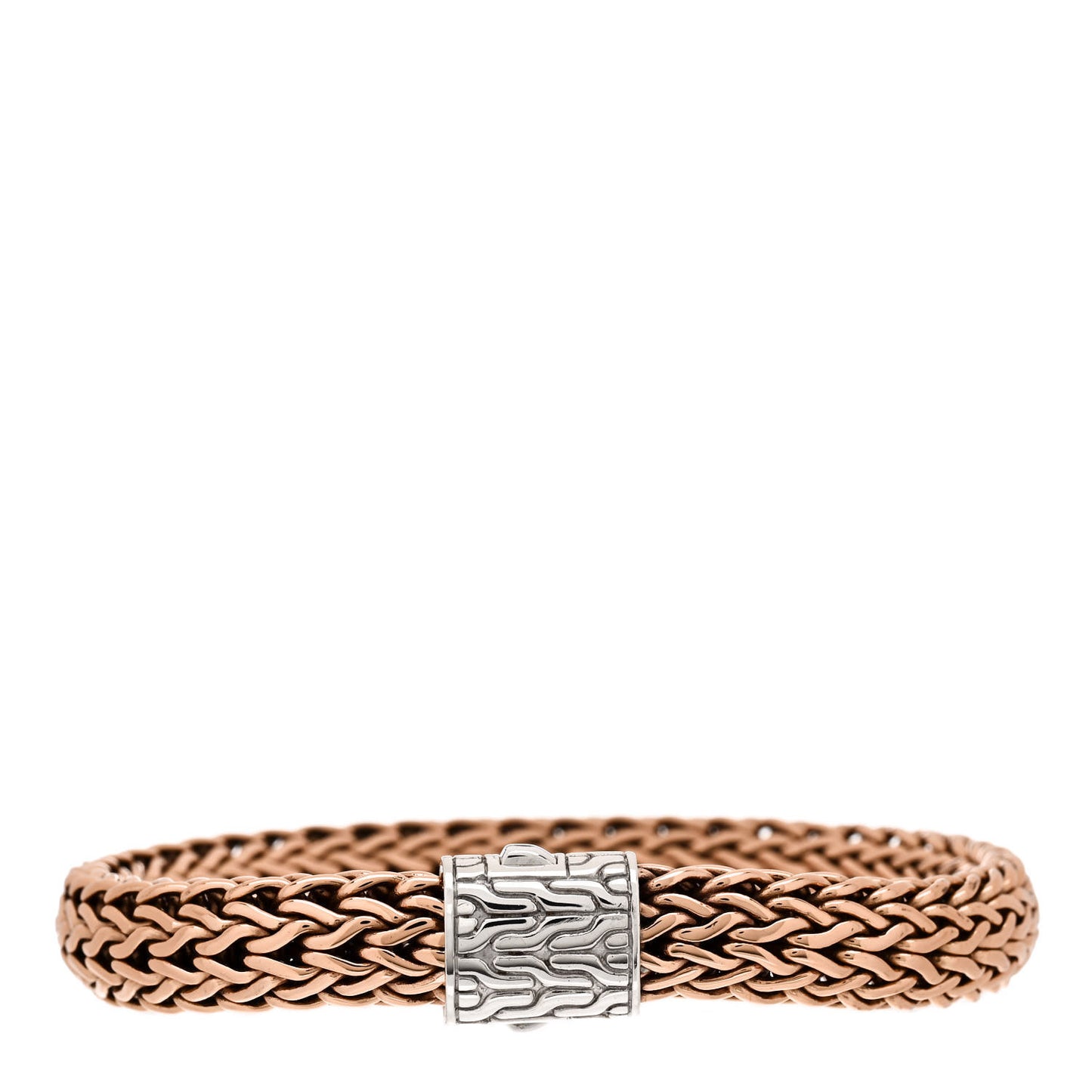 Sterling Silver Bronze 10.5mm Classic Chain Bracelet
