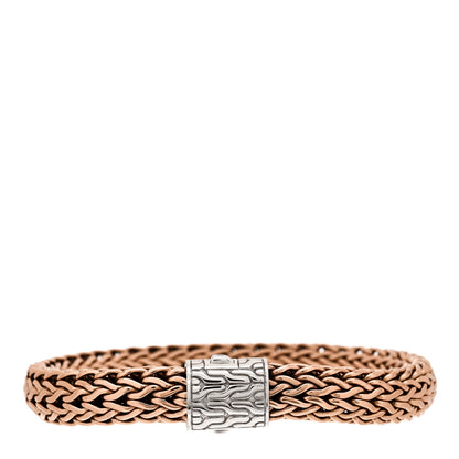 John Hardy Sterling Silver Bronze 10.5mm Classic Chain Bracelet 1 of 3