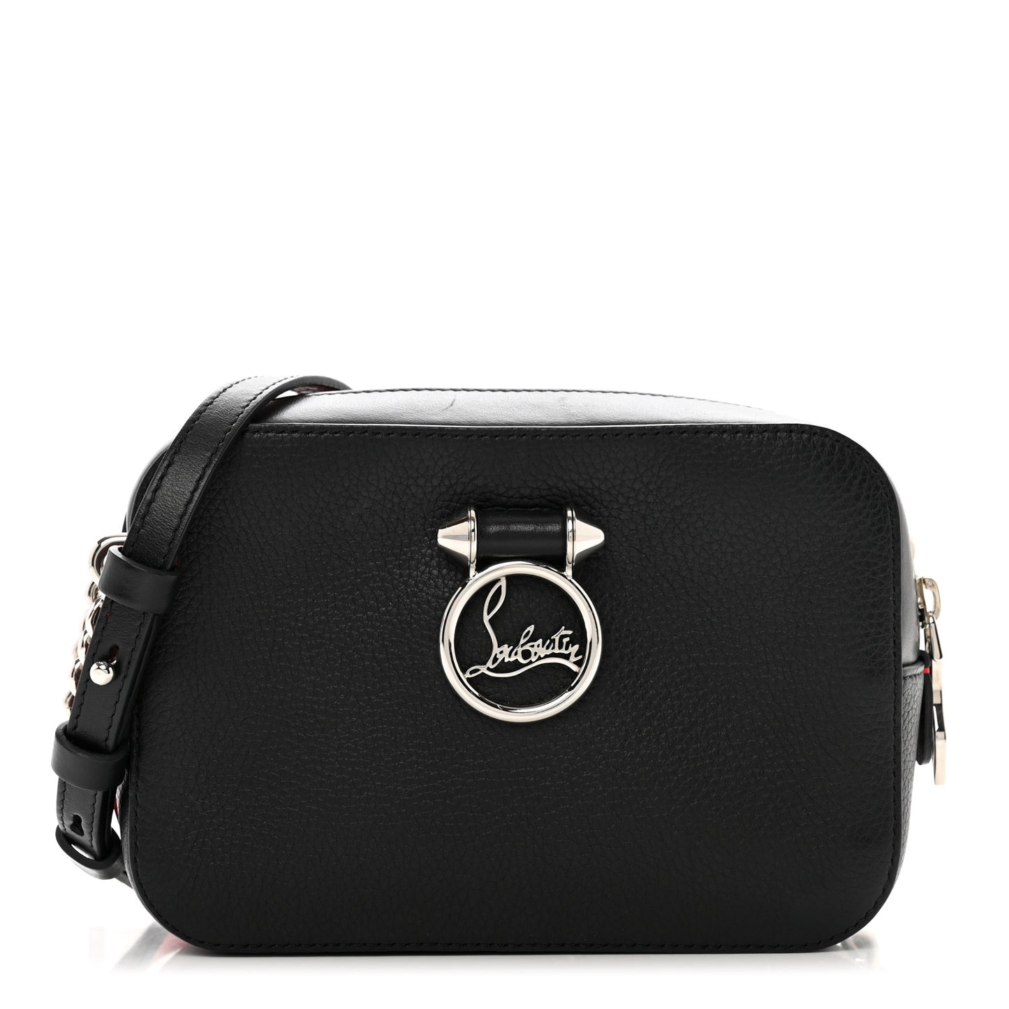 Empire Calfskin Mini Rubylou Crossbody Black Red