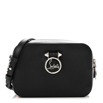 Christian Louboutin Empire Calfskin Mini Rubylou Crossbody Black Red 1 of 10