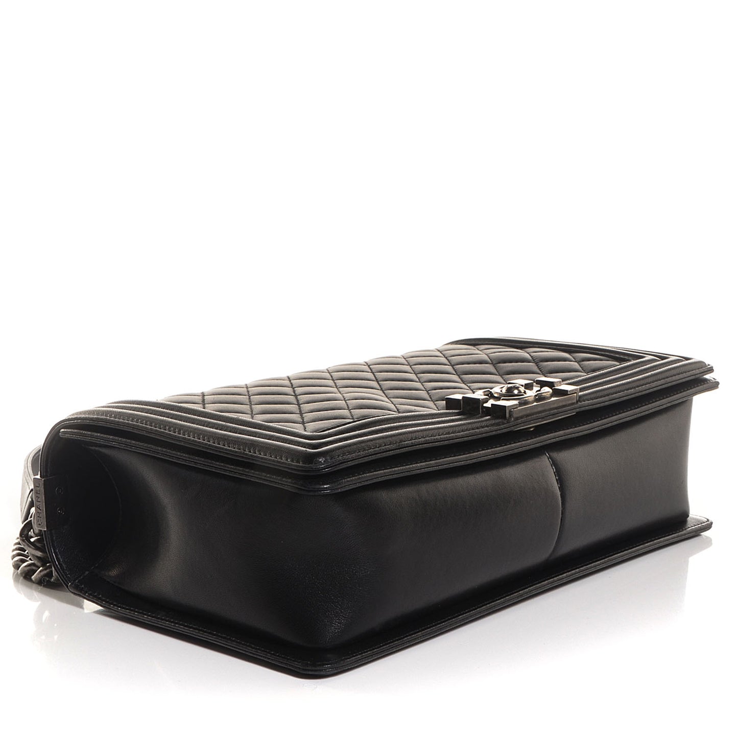 Lambskin Quilted New Medium Boy Flap Black