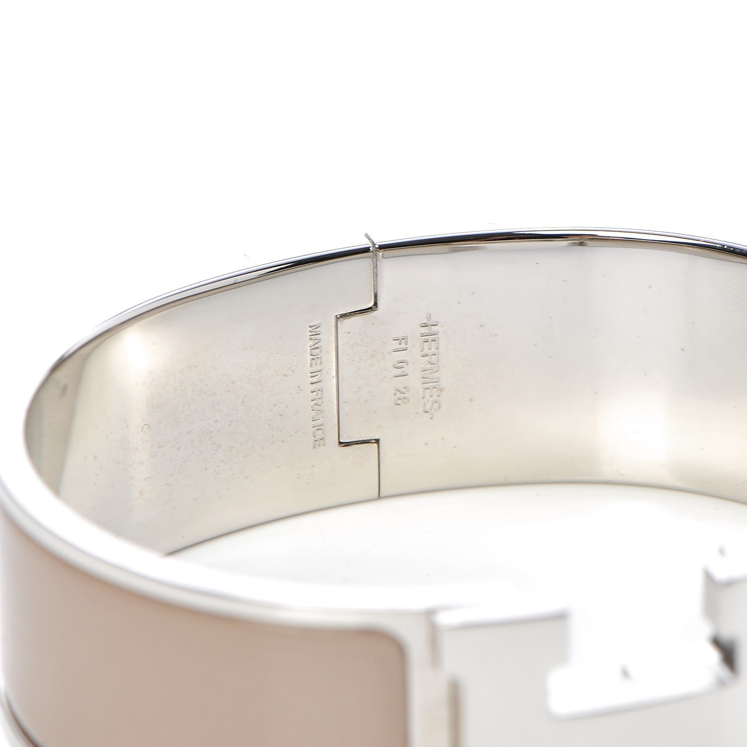 Hermes Enamel Wide Clic Clac H Bracelet GM Maron Glace 4 of 6
