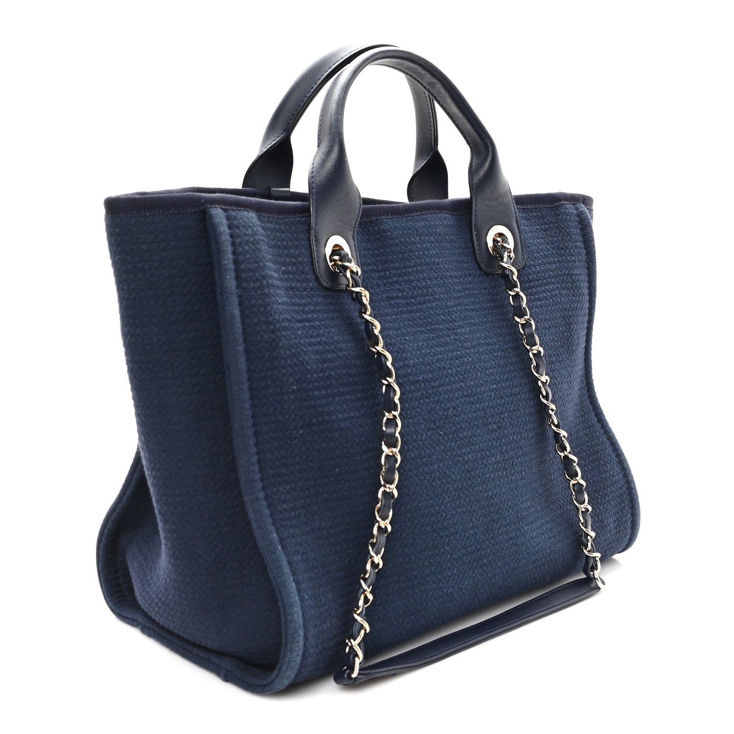 Chanel Mixed Fibers Small Deauville Tote Navy 1806815 – FASHIONPHILE