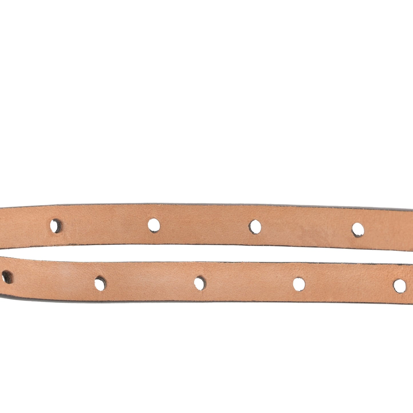 Calfskin La Medusa Skinny 75 30 Belt White