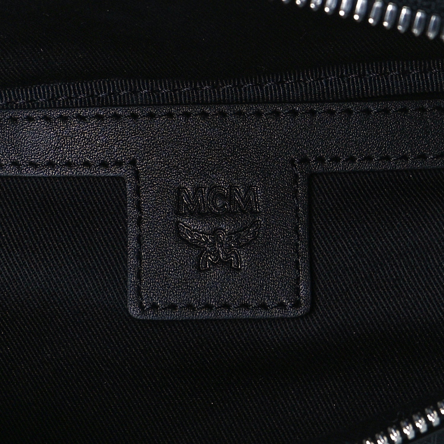 MCM Visetos Small Stark Belt Bag Black 6 of 6