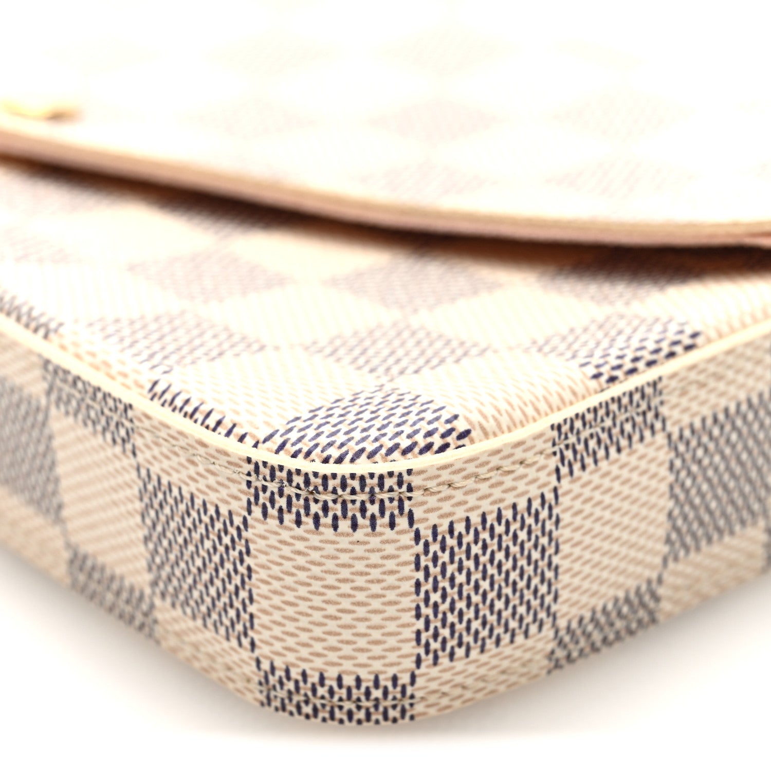 Louis Vuitton Damier Azur Pochette Felicie Chain Wallet Rose Ballerine 9 of 9