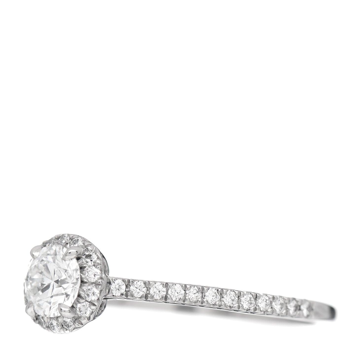 Platinum Diamond .38ct Soleste Round Engagement Ring 54 7