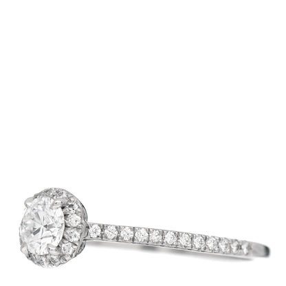 Tiffany Platinum Diamond .38ct Soleste Round Engagement Ring 54 7 4 of 6