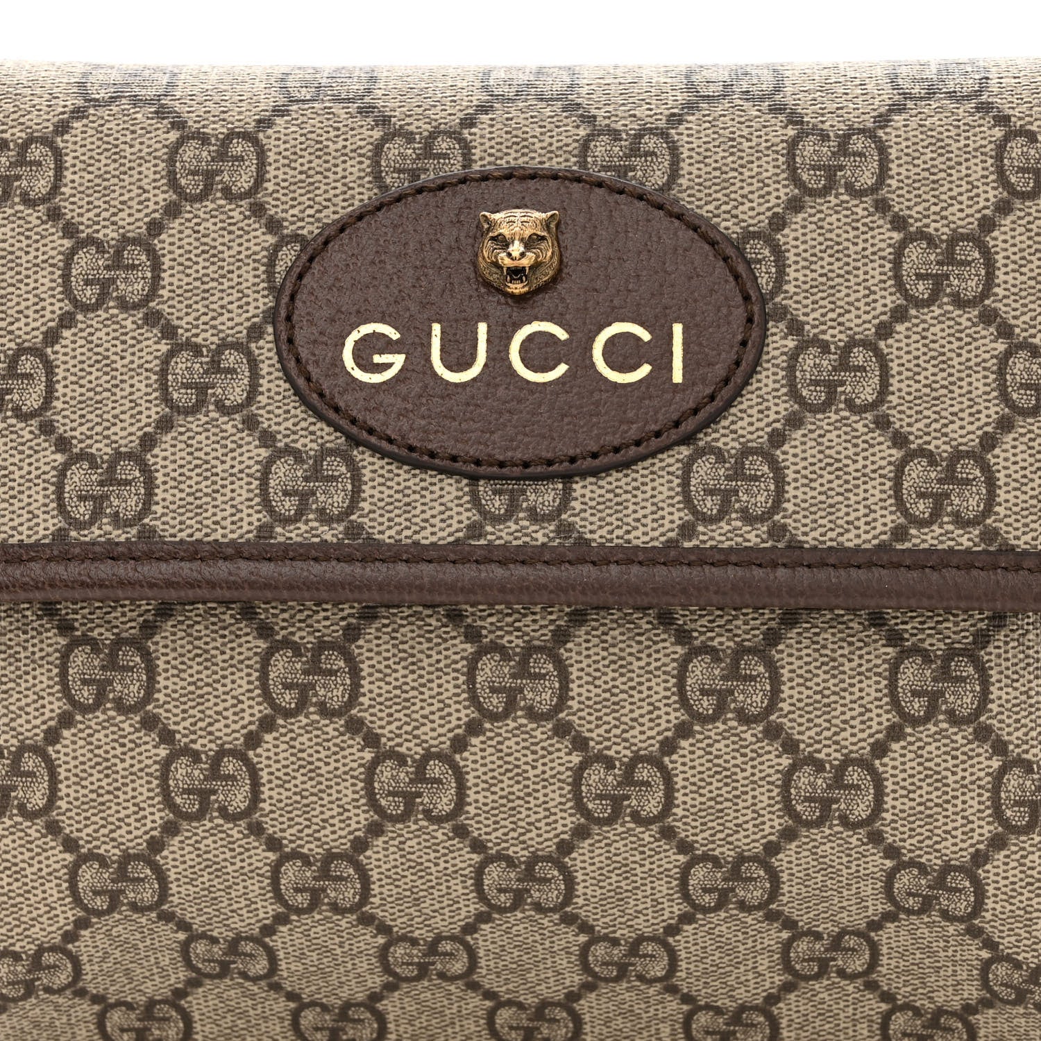 Gucci GG Supreme Monogram Neo Vintage Web Belt Bag Brown 8 of 10