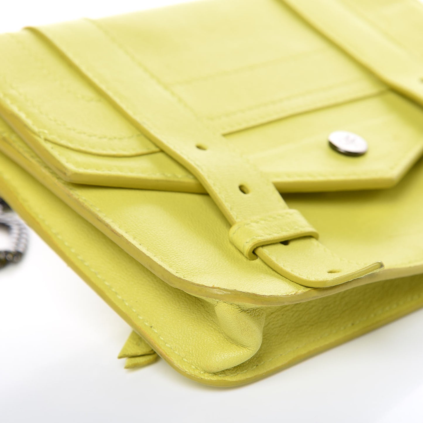 Lambskin PS1 Large Chain Wallet Sunshine