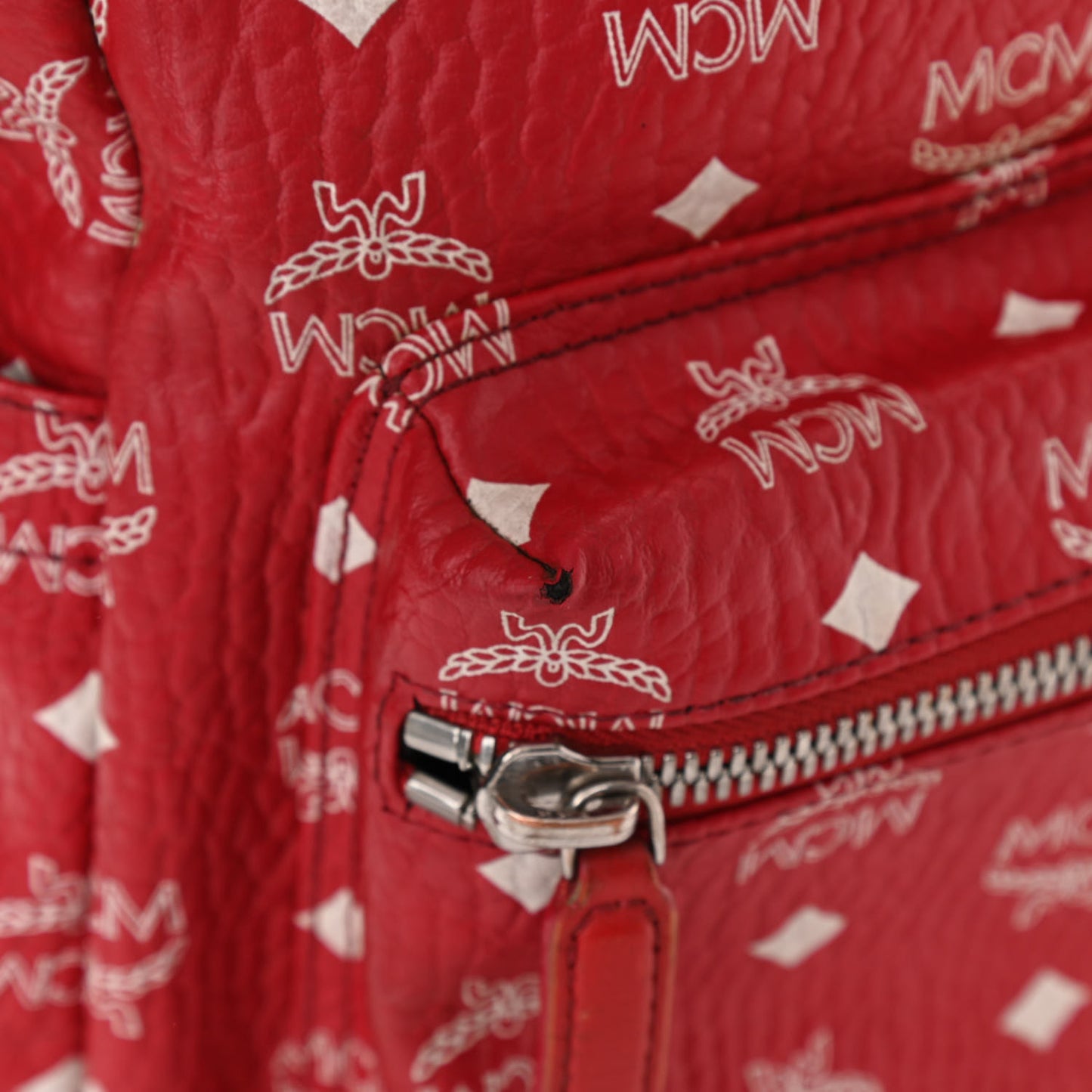 Visetos Medium Stark Backpack Red White