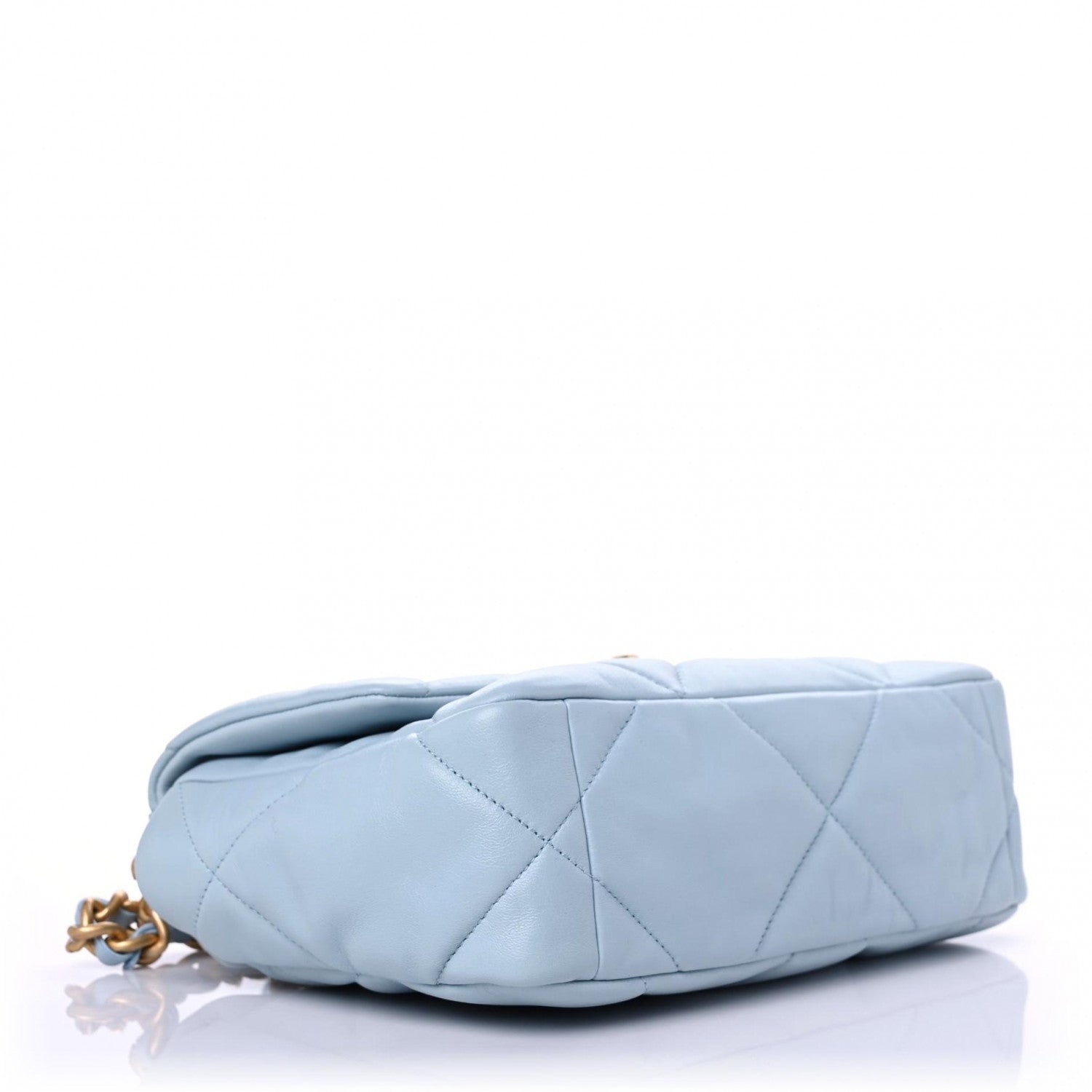 Chanel Lambskin Quilted Medium Chanel 19 Flap Light Blue 4 of 9
