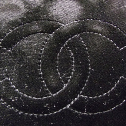 Chanel Velvet Quilted Bekko Chain Jumbo Flap Black 10 of 12