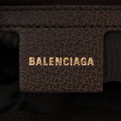 Gucci X BALENCIAGA BB Supreme Monogram Calfskin Web Small Jackie 1961 Hobo Beige Ebony 6 of 12