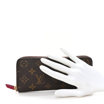 Louis Vuitton Monogram Clemence Wallet Fuchsia 2 of 7
