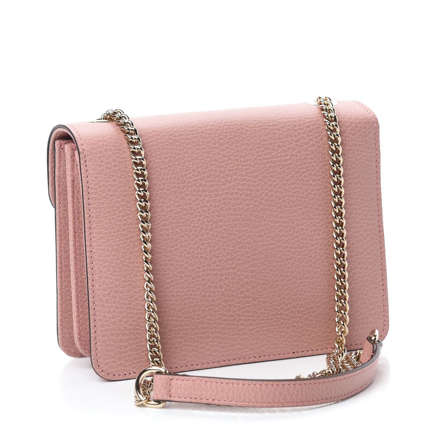 Gucci Dollar Calfskin Small Interlocking G Shoulder Bag Soft Pink 3 of 10