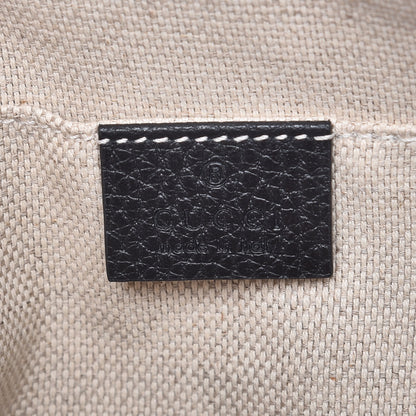 Gucci Dollar Calfskin Bi-Color Small Soho Disco Bag Mystic White Black 6 of 7