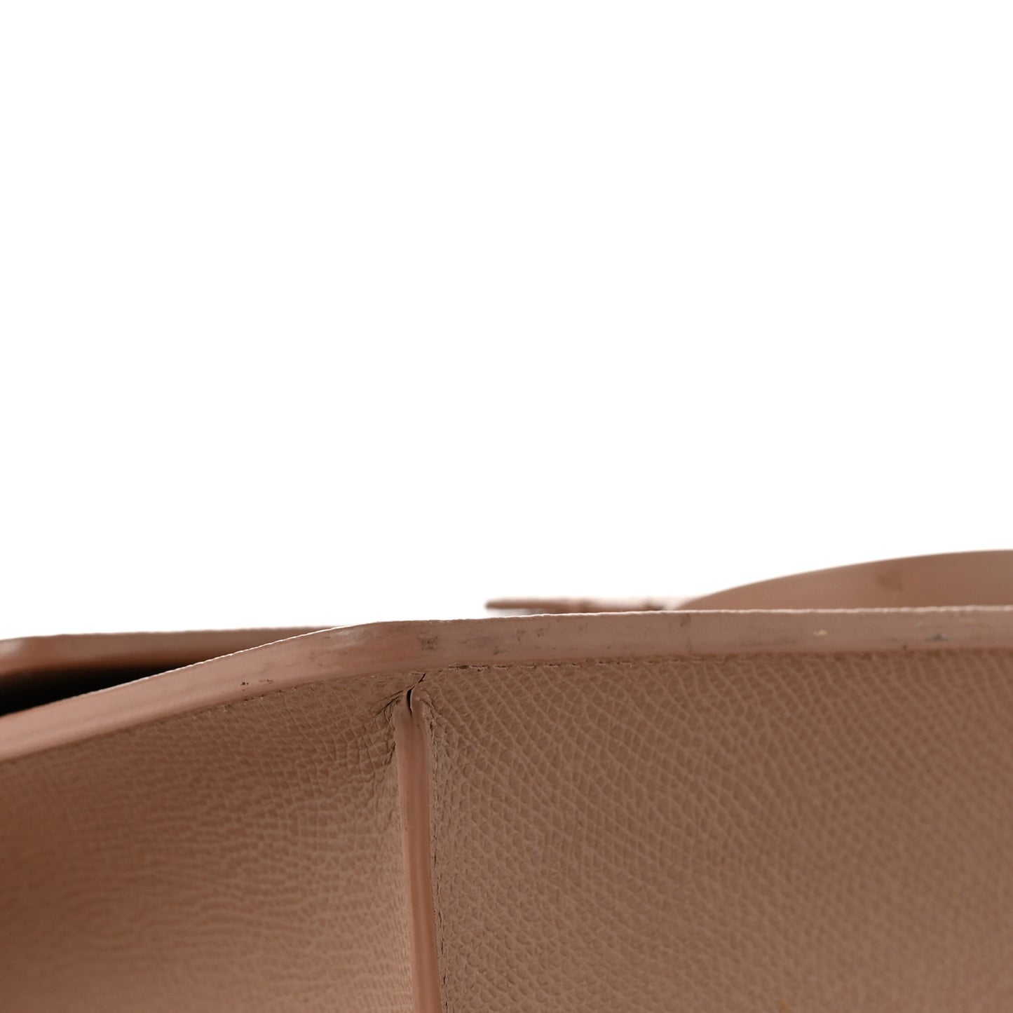 Ultra Matte Grained Calfskin 30 Montaigne Flap Bag Blush