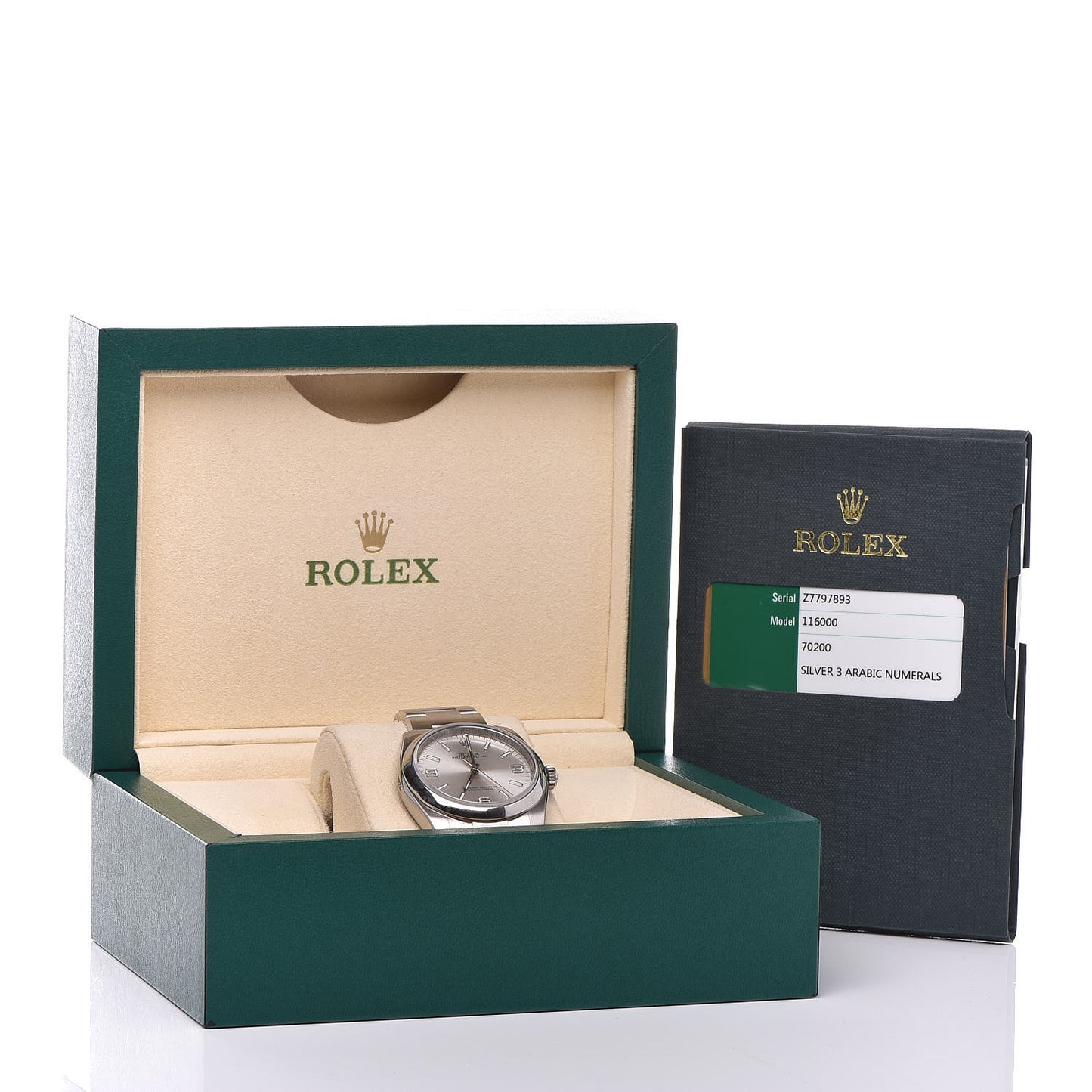Stainless Steel 36mm Oyster Perpetual Watch Silver 116000
