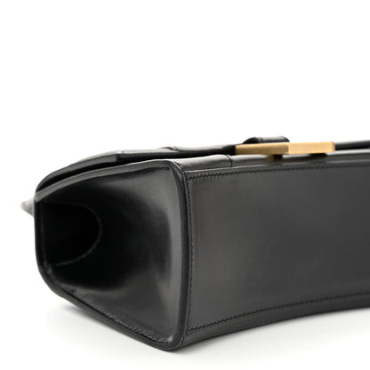 Balenciaga Shiny Box Calfskin Hourglass Top Handle Bag XS Black 8 of 9