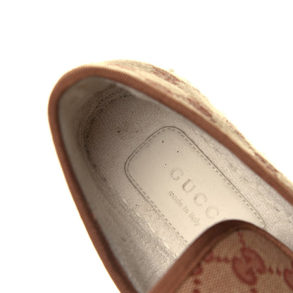 Gucci GG Monogram Womens Fria Horsebit Loafers 36 Beige Ruggine 7 of 8