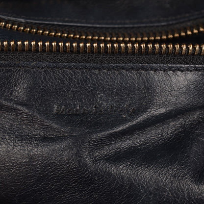 Celine Calfskin Denim Mini Luggage Black Navy 16 of 17