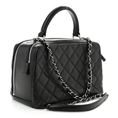 Chanel Lambskin Quilted Medium Trendy CC Bowling Bag Black 3 of 10