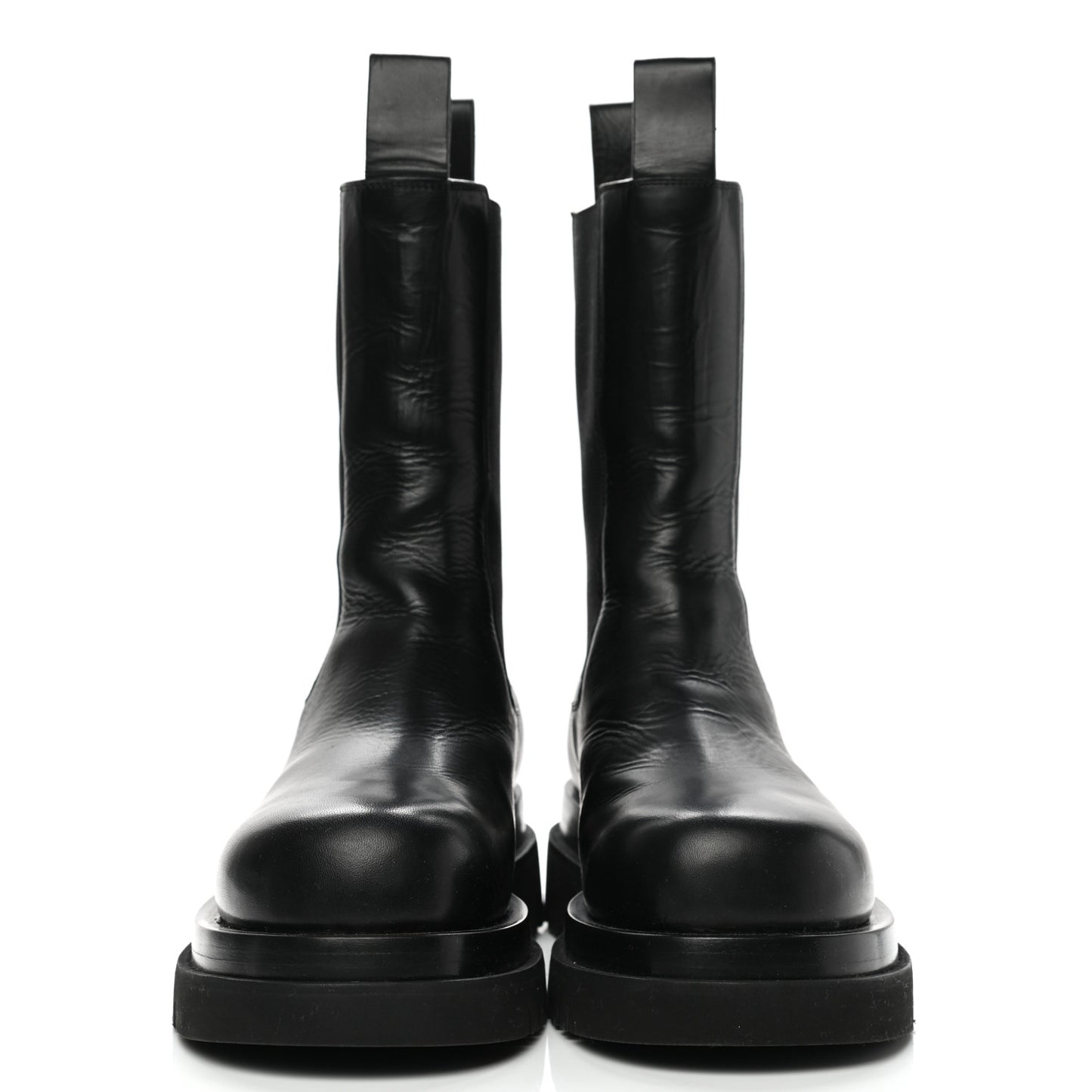 Calfskin The Lug Chelsea Boots 41 Black