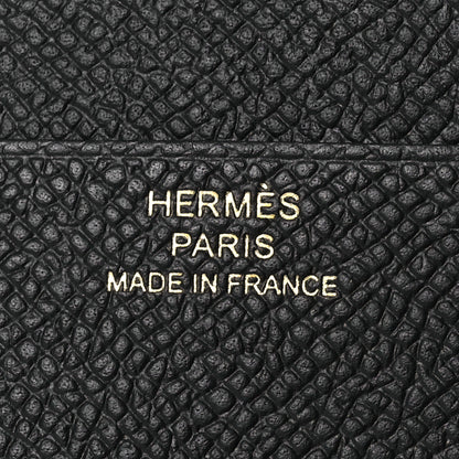 Hermes Epsom Tri-Fold Compact Bearn Wallet Black 9 of 14