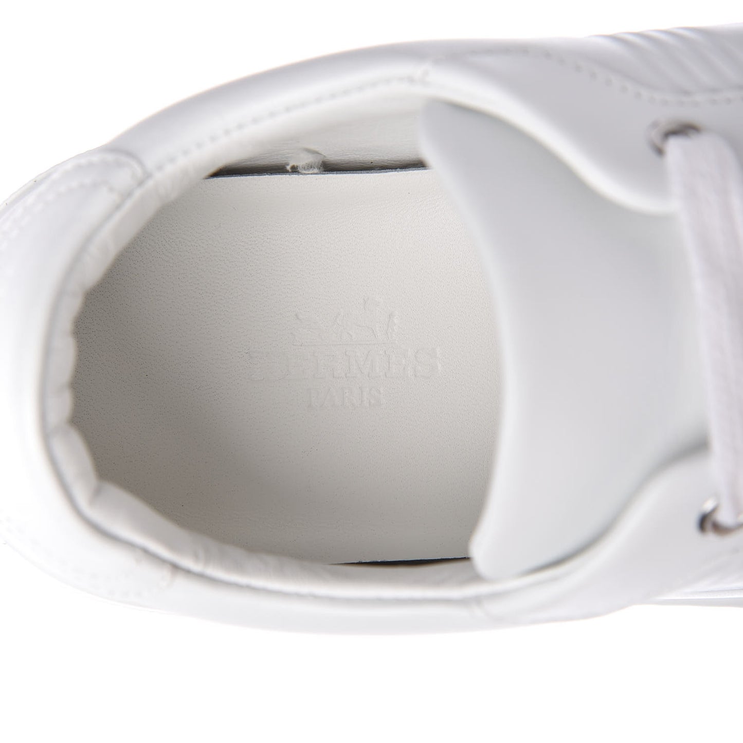 Calfskin Womens Advantage Sneakers 36.5 White