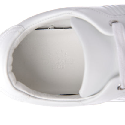 Hermes Calfskin Womens Advantage Sneakers 36.5 White 7 of 9