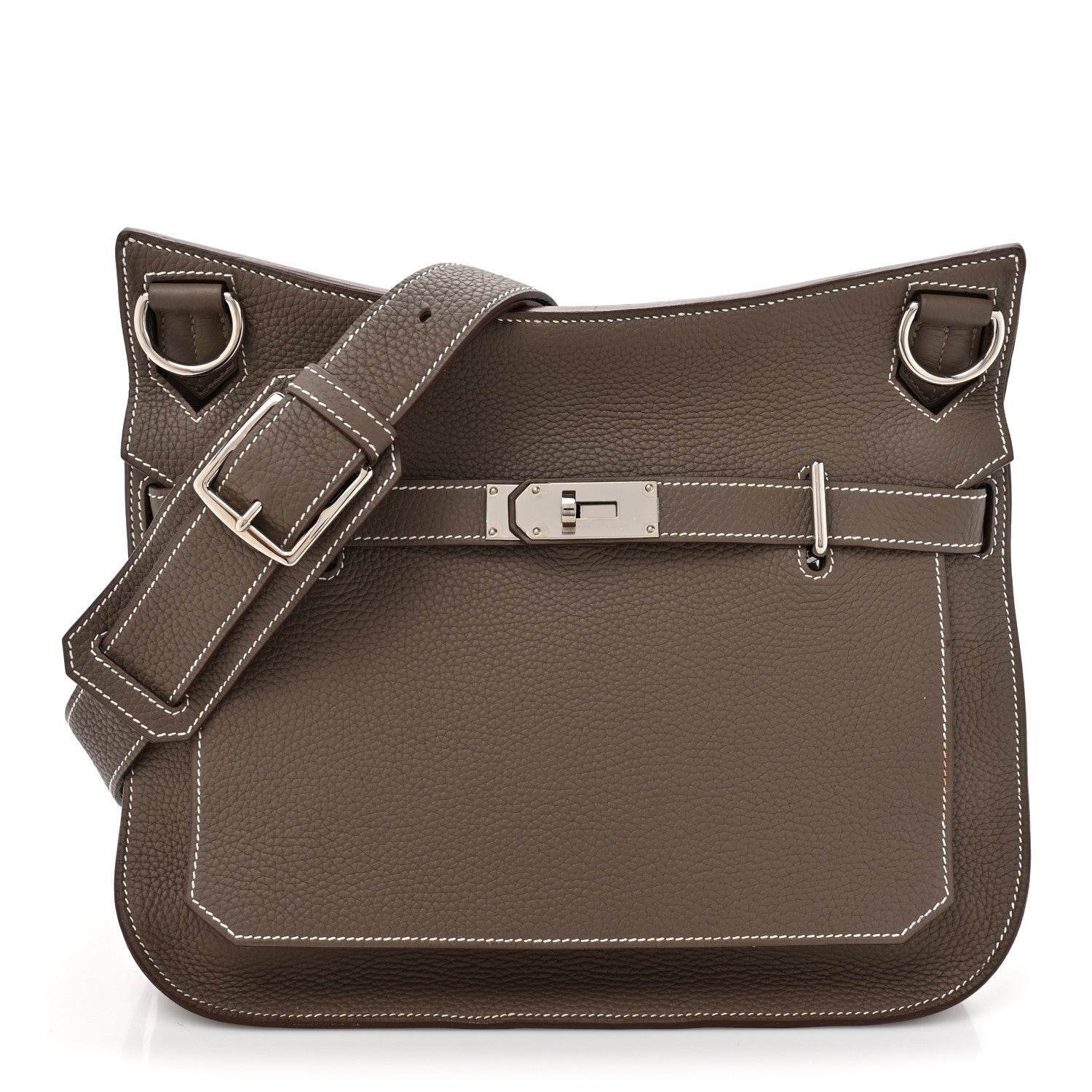 Hermes Taurillon Clemence Jypsiere 34 Etoupe 1 of 14