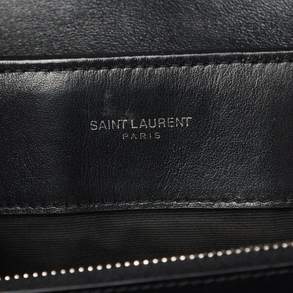 Saint Laurent Calfskin Y Quilted Monogram Medium Loulou Chain Satchel Black 8 of 18