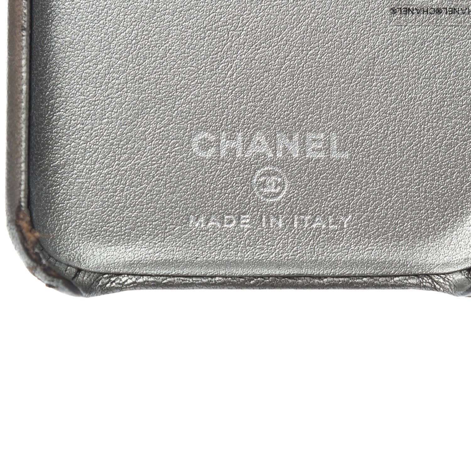 Chanel Goatskin Camellia iPhone X Case Grey 5 of 8